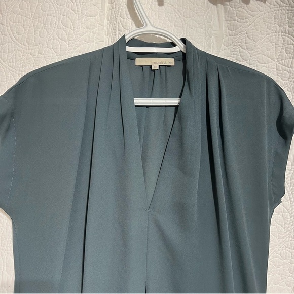 MONK & LOU Womens Green Cap Sleeve Shift Dress, Size X-Small, #312 - Picture 2 of 14